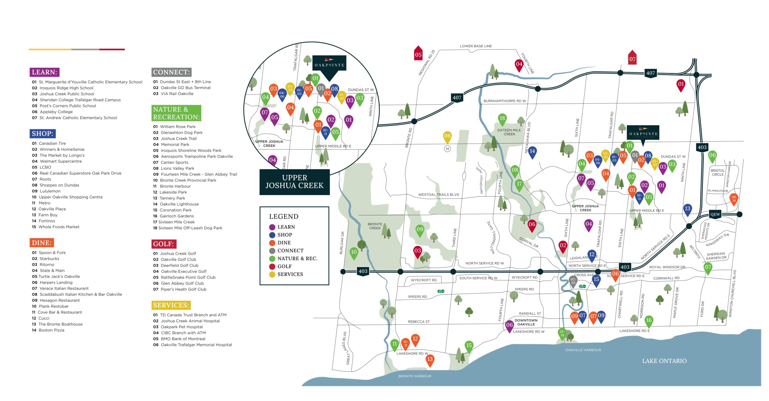 Thornhill Trails Homes amenities site plan and community features in Thornhill